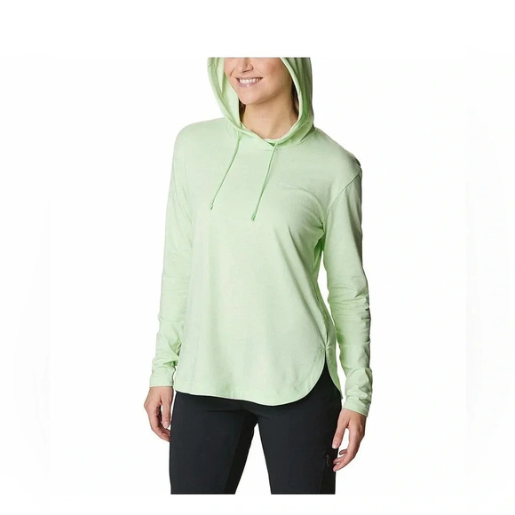 NWT Columbia Women’s Sun Trek Hooded Pullover in Key West Heather S - Picture 1 of 9